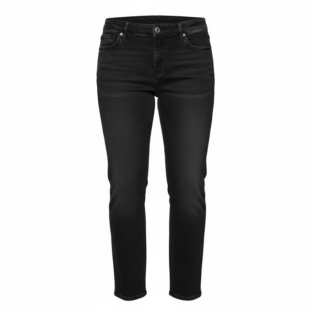 Womens' CJ Banks Black Jeans Classic Straight Leg Denim Sz.14